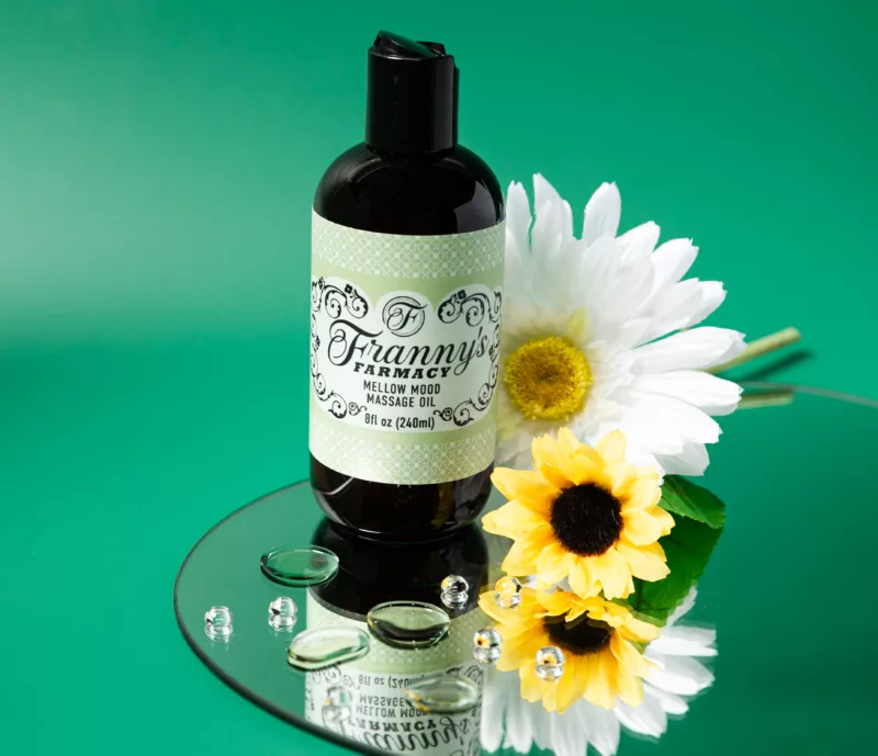 Frannys farmacy mellow mood massage oil cover